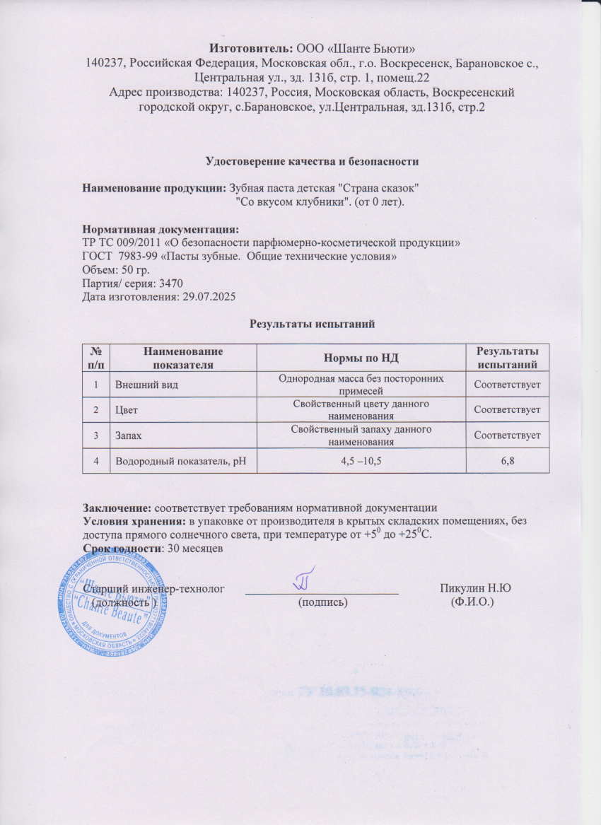 Паспорт №072025